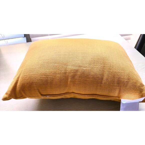 Pillow/Throw-Devi Designs-Gold-"HOME" Embossed-17x12 in-No Zipper-Throw Pillow - Picture 7 of 12